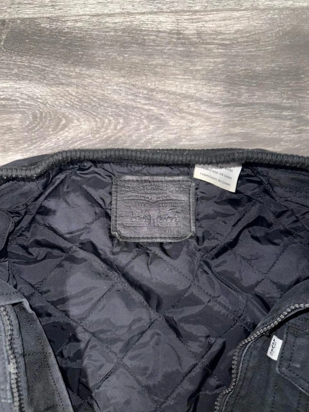 Levi Men's Black Bomber Jacket - Classic Everyday Outerwear